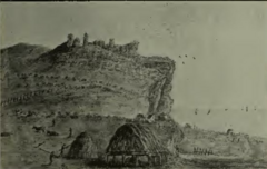 Page201-Hastings Castle from Priory Farm - 1790 - Hastings of Bygone Days and the Present